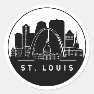 Adesivo Rua Louis Missouri Skyline