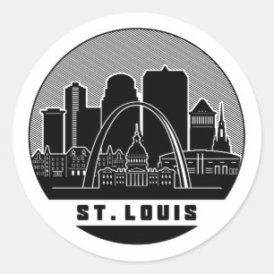Adesivo Rua Louis Missouri Skyline