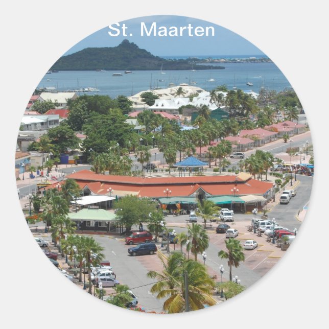 Adesivo Rua. Maarten - Marigot Bay (Frente)