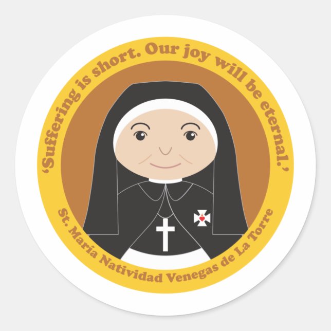 Adesivo Rua: María Natividad Venegas de La Torre (Frente)