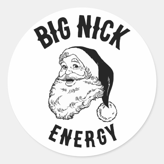 Adesivo Rua Nicholas Big Nick Energy (Frente)