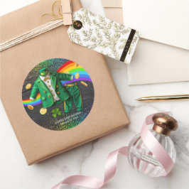 Adesivo Rua, o Dourado dia de Patrick, o Chá de fraldas do