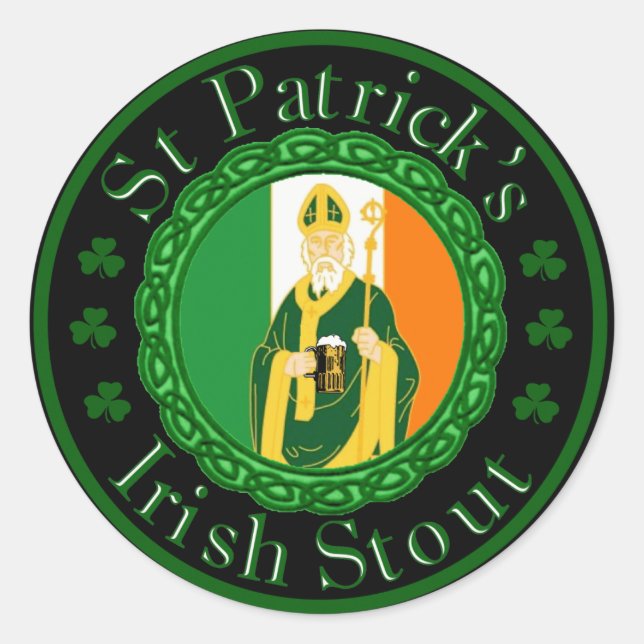 Adesivo Rua, o Stout Irlandês do Patrick (Frente)