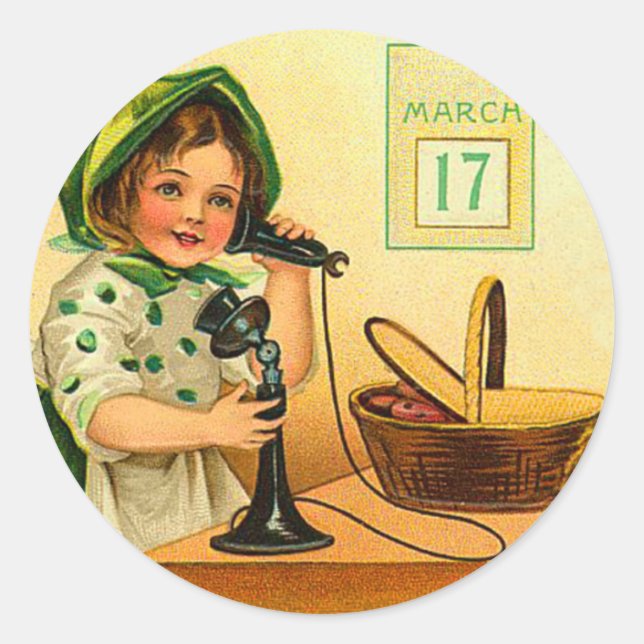 Adesivo Rua, palitos do dia de Patrick (Frente)