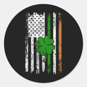 Adesivo Rua Patrick Day Irish American Flag Santo Pat