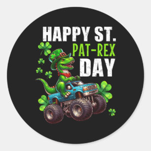 Adesivo Rua Patrick Day T-rex Monster Truck
