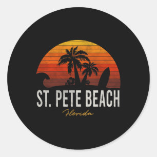Adesivo Rua. Pete Beach Flórida Fl Palms Vacms Surf Suns