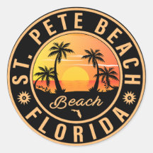 Rua Pete Beach Souvenir Vintage Palm Trees