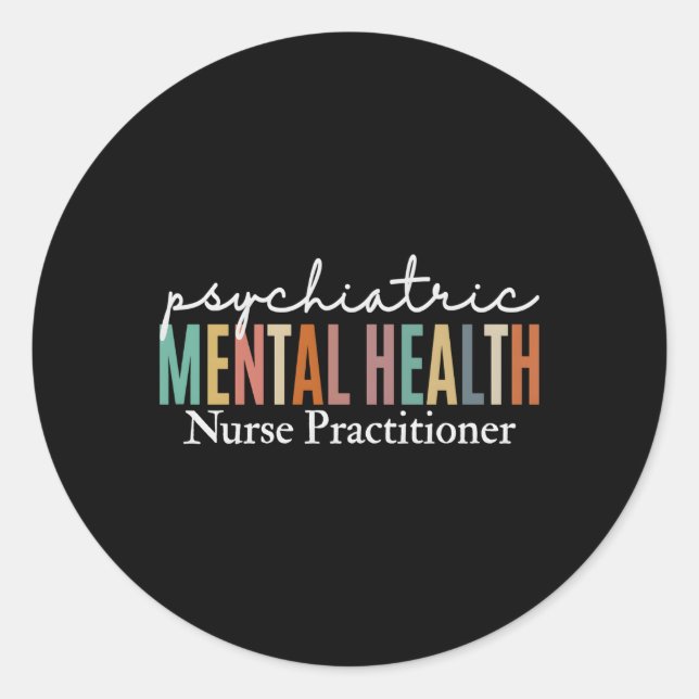 Adesivo Rua Pmhnp Psychinacional Tal Health Nurse (Frente)