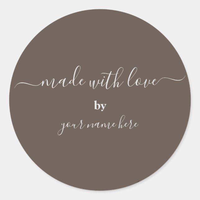 Adesivo Rua redonda clássica de empacotamento Elegante sim (Frente)