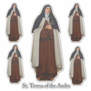 Adesivo Rua religiosa Teresa da freira Carmelita dos Andes