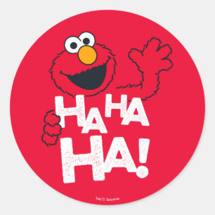 Adesivo Rua Sésamo   Elmo - Ha Ha Ha!