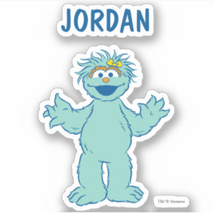 Adesivo Rua Sésamo   Personalizado Rosita