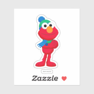 Adesivo Rua Sésamo Winter Elmo