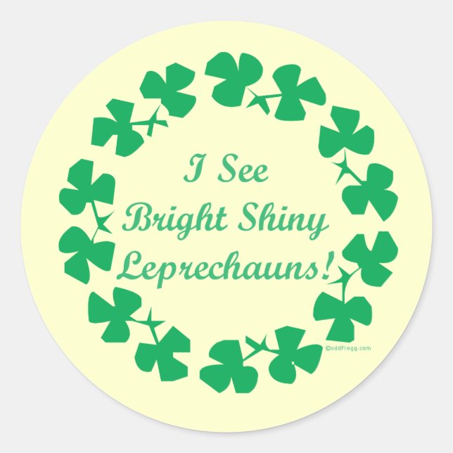 Adesivo Rua Shiny Leprechauns. (Frente)