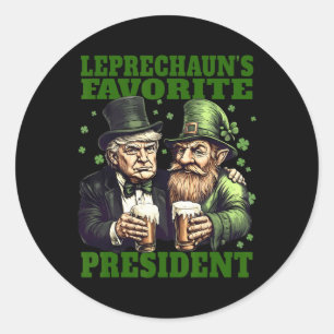 Adesivo Rua Trump do Presidente Favorito de Leprechaun.pat