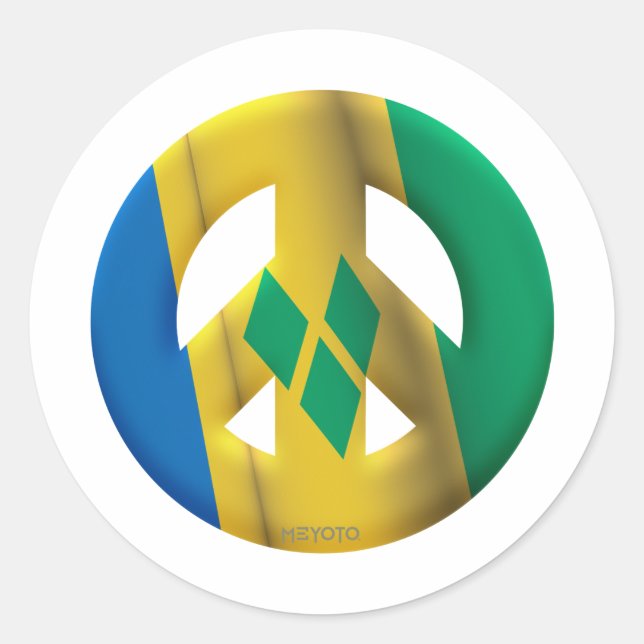 Adesivo Rua, Vincent Grenadines. (Frente)