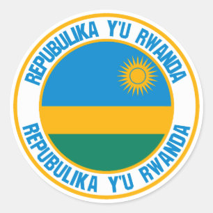 Adesivo Ruanda Round Emblem