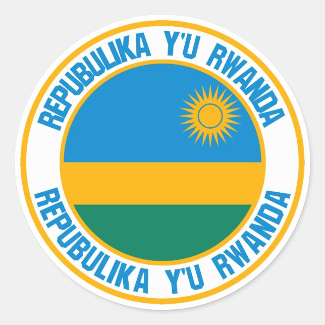 Adesivo Ruanda Round Emblem (Frente)