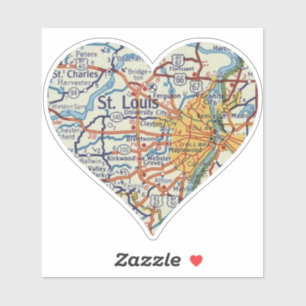 Adesivo Ruas De Vintage. Mapa De Louis