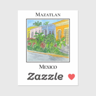 Adesivo Ruas Encantadoras do Centro Histórico de Mazatlán