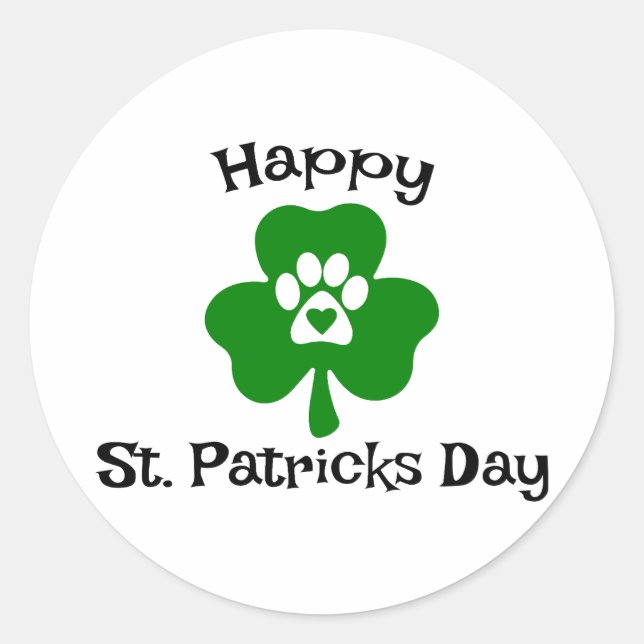 Adesivo Ruas felizes. Dia de Patrick ☘️ 🎉 (Frente)