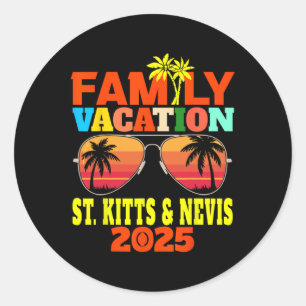 Adesivo Ruas. Férias Familiares De Kitts E Nevis 2025