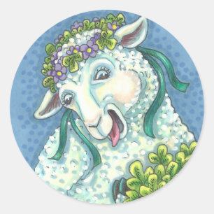 Adesivo RUAS. PATRICK'S IRISH EWE & SHAMROCKS STICKERS She
