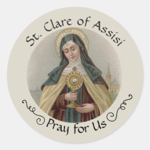 Adesivo Ruas Religiosas Clare da Católica Assisi