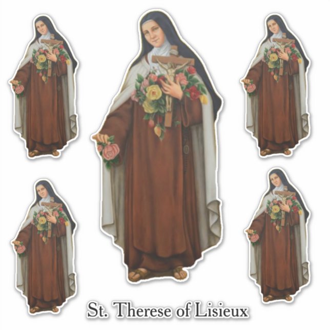 Adesivo Ruas Religiosas. Therese of Lisieux Carmelite Nun (Frente)