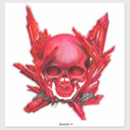 Adesivo Ruby Gem Skull