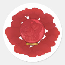 Ruby Red Cracking Crystal Ball