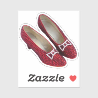 Adesivo Ruby Red Slippers Calçados Wicked Vinyl Sticker!