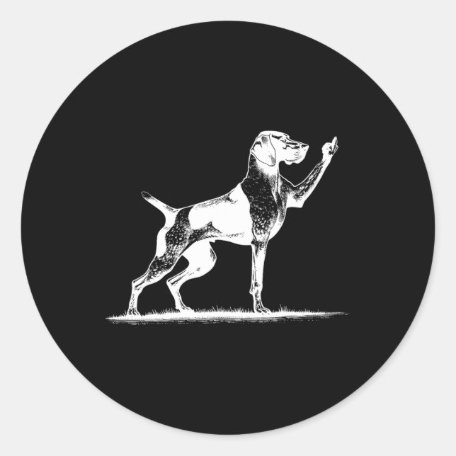 Adesivo Rude Pointer Dog Hole Pointer D (Frente)
