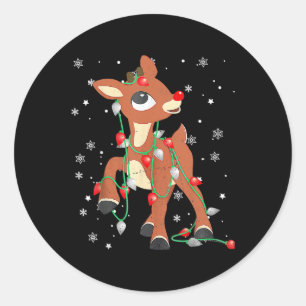 Adesivo Rudolph A Rena Vermelha Para Crianças E Christm