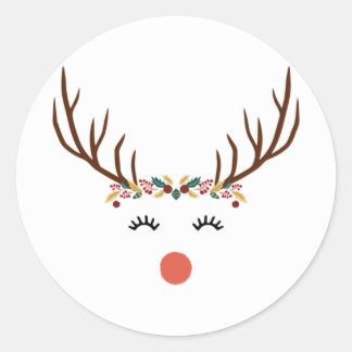 Adesivo Rudolph com coroa