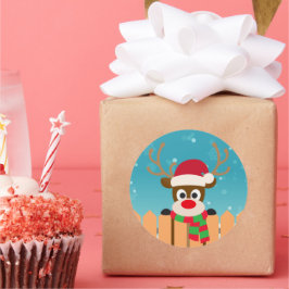 Adesivo Rudolph Cute A Rena Nose Vermelha | Vedante