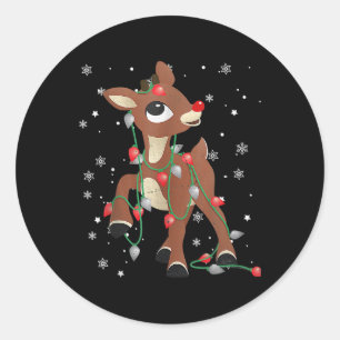 Adesivo Rudolph O Nariz Vermelho Para Crianças E Natal