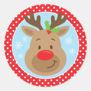 Adesivo Rudolph Reindeer de Natal