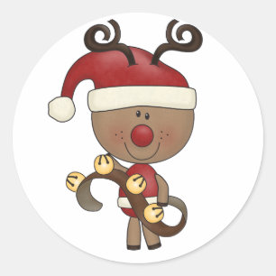 Adesivo Rudy Reindeer Com Sinos