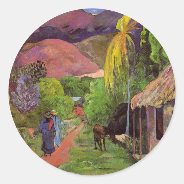 Adesivo 'Rue de Tahiti' - Paul Gauguin Sticker (Frente)