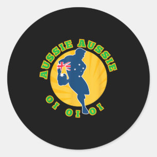 Adesivo Rugby Austrália, Wallabies Aussie Aussie Aussie Oi