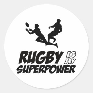 Adesivo Rugby meu poder super