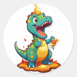 Adesivo Rugindo em Um – Explosão de Aniversário dos Dinoss