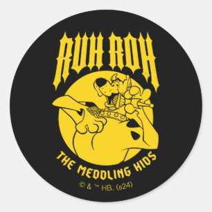 Adesivo Ruh Roh Scooby-Doo Ícone De Crianças Meditantes