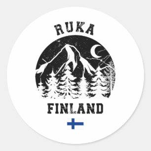 Adesivo Ruka Kuusamo Finlândia Ski Resort Rukatunturi Alpi
