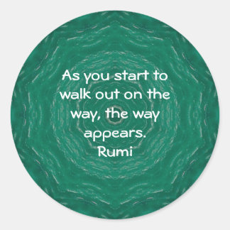 Adesivo Rumi Inspirational Quotation dizendo sobre fé