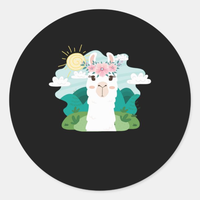 Adesivo Ruminante Mamífero Alpaca Guanaco Camel Como Anima (Frente)