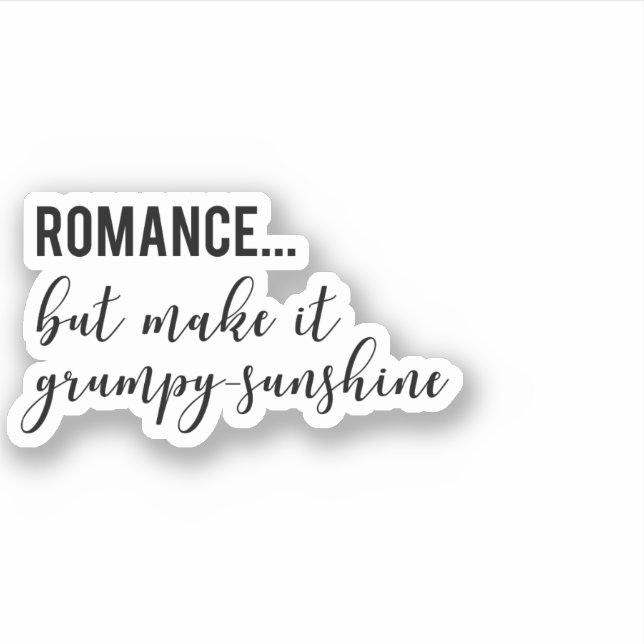 Adesivo Rumpy Sunshine Romance Trope Sticker (Frente)
