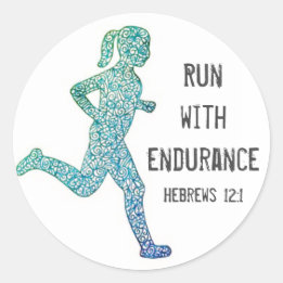 Adesivo "Run With Endurance" Garota Runner Stickers